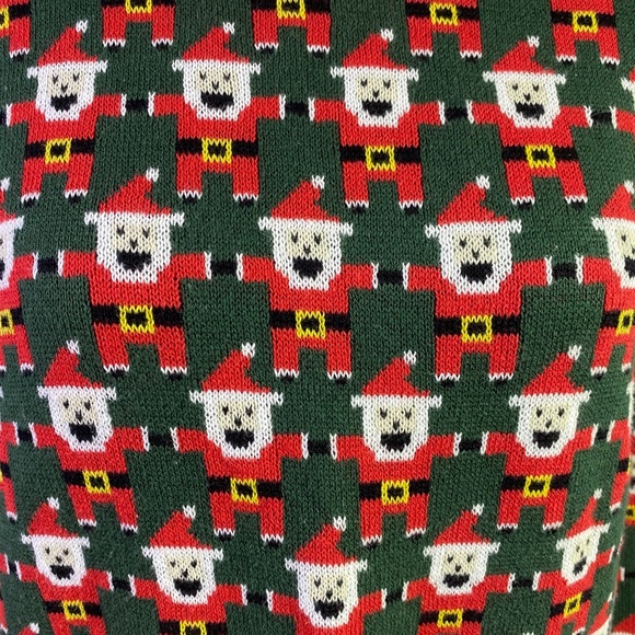 Christmas Santa Computer Bit Ugly Sweater - Picture 3 of 6